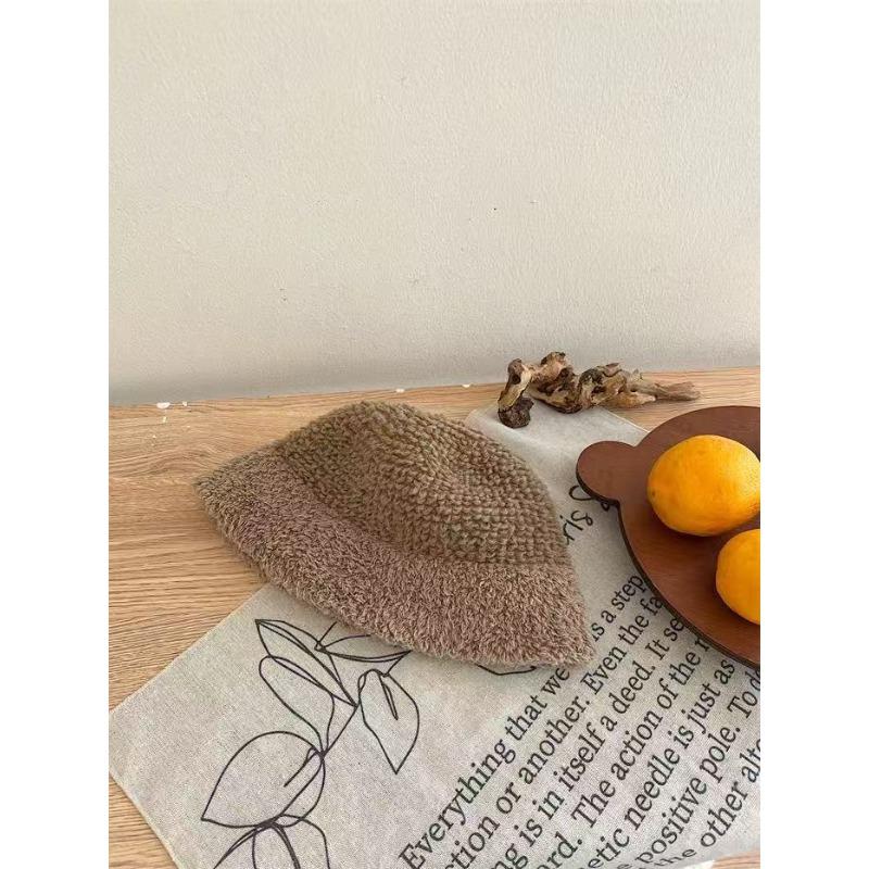 

Big Head Hat for Women in Autumn and Winter Versatile Warm Knitted Hat Bucket Hat Face Showing Small Woolen Hat M（56-58cm）