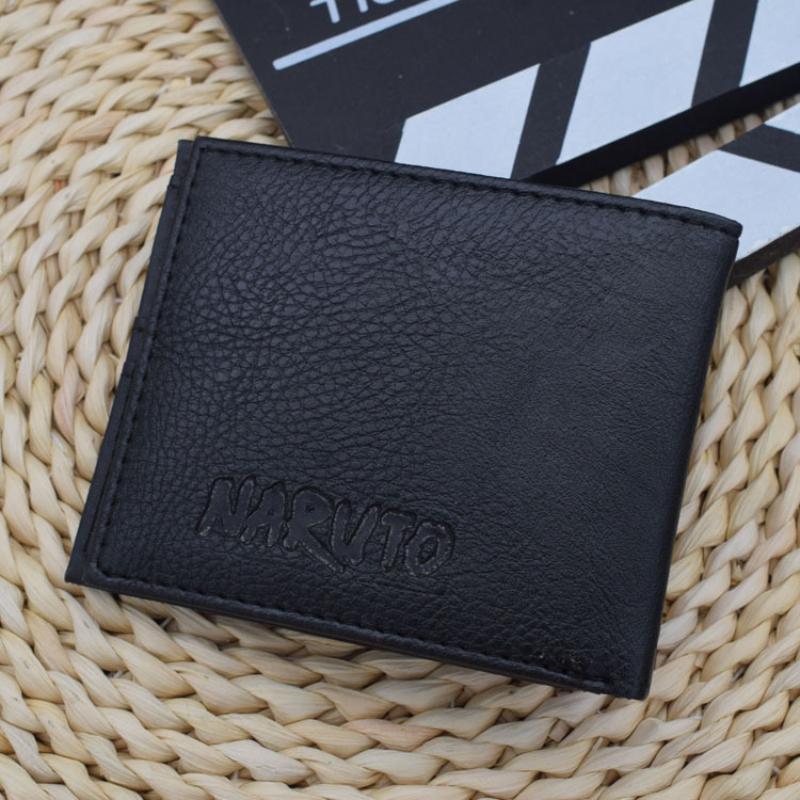 Naruto Sasuke Akatsuki organization red cloud cartoon wallet pu men's wallet card holder passport cover luxury birthday gift