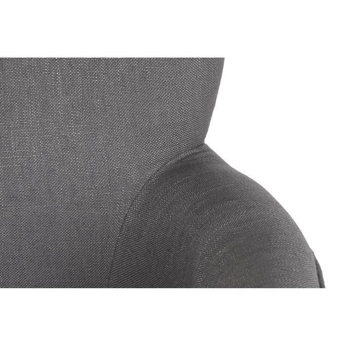 Fauteuil - Sapin - Polyester - Gris Foncé - 1 Place - 66x70x88 Cm