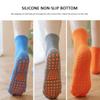 Kids Adults Anti-Slip Sock Cotton Breathable Wear Non Slip Sports Yoga Socks Sweat-absorbent Trampoline Socks Foot Massage