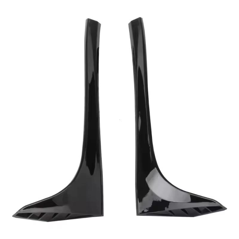 2 pièces pour VW Golf 7 7.5 MK7 MK7.5 2014-2018 noir brillant ABS fenêtre arrière côté coffre Spoiler Canard Canards séparateur accessoires