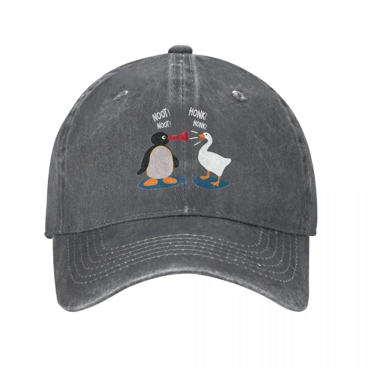 

Noot Honk Baseball Caps Vintage Distressed Denim Washed Pingu Pinga Penguin Sun Cap for Men Women All Seasons Travel Hats Cap Adjustable