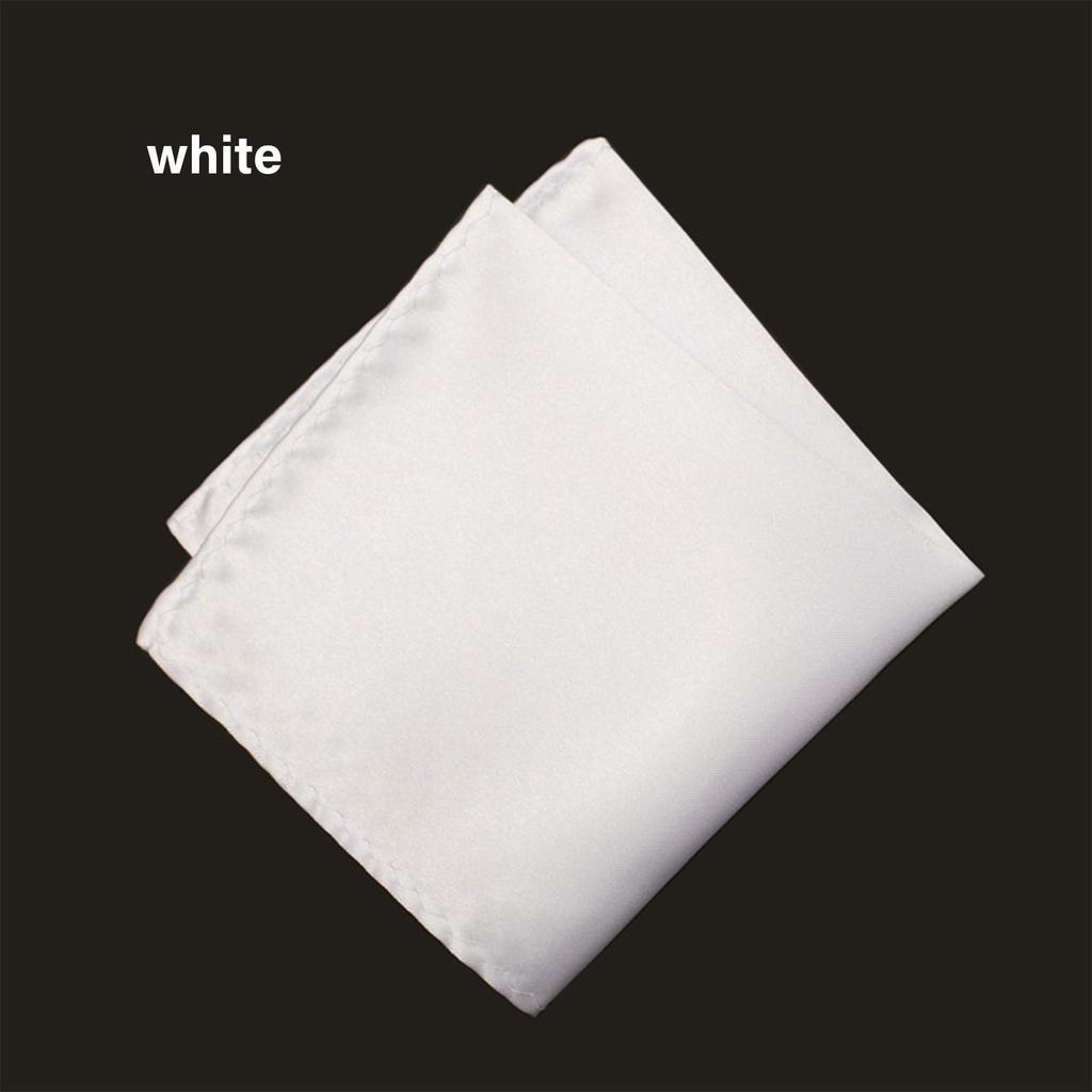 2PCS Men's Pocket Square Classical Rayon Handkerchief For Business Meeting Formal Occasion Solid Color Banquet Kerchief