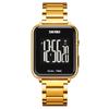 Skmei Mens Waterproof Chronograph Wristwatch Stainless Steel Strap Electronic Clock Back Light Calendar Digital Watch 1852