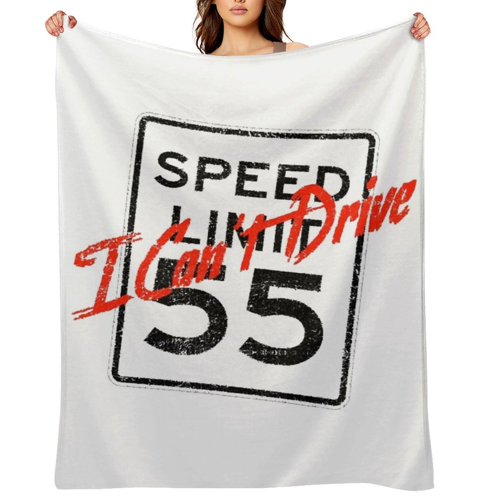 

I Can t Drive 55, distressed Throw Blanket Soft Plaid for winter Luxury Brand Comforter Blankets 30x40in