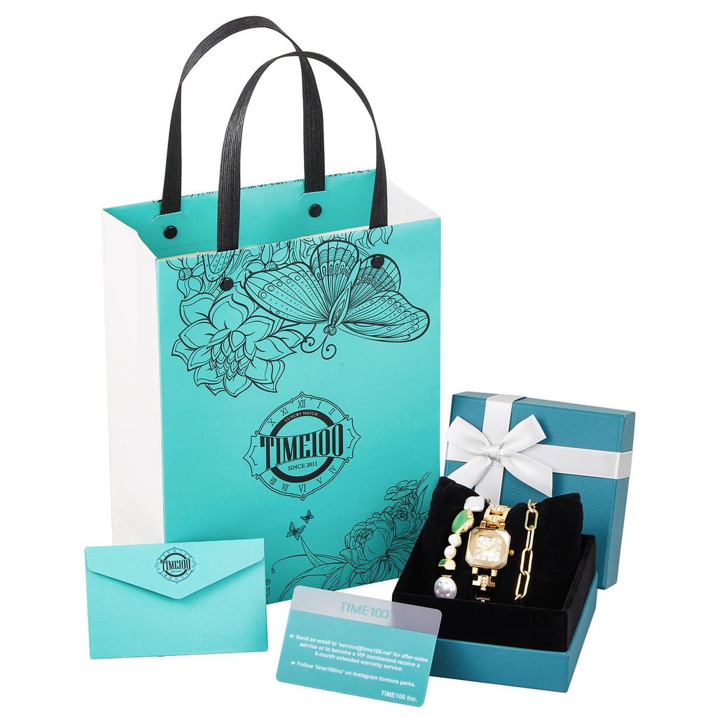Gift Watch and Gift Wrapping Available [TIME100] Set Women's Bracelet,