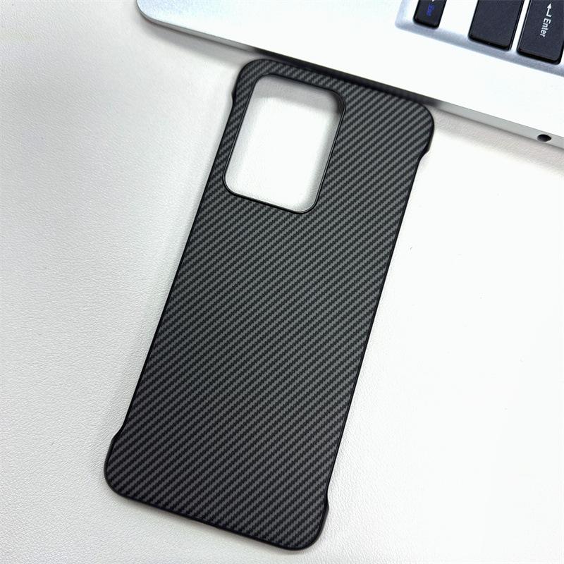 Applicable To OPPO Reno14Pro Carbon Fiber Pattern Sticker Frameless Mobile Phone Case Reno13 Suction Protective Case A5Pro