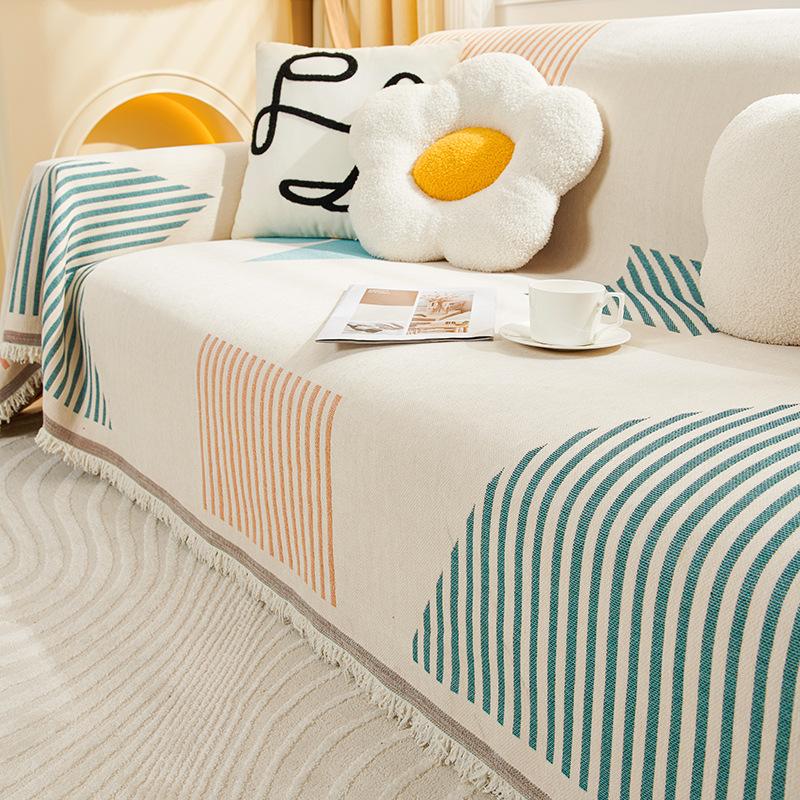 Chenille Sofa Cover Towel Full Covered Oversized Simple Modern Sofa Cover Four Seasons Universal All-Inclusive Sofa Cover Cover Cloth
