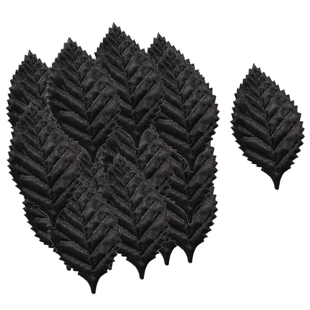 

Упаковка из 100 искусственных листьев розы, свадебный декор, украшение для скрапбукинга, рукоделие, белый/черный чёрный