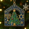 2D Hangable Acrylic Hanukkah Pendant Classic Holiday Christmas Hanukkah Decoration For Windowsill Door Wall Living