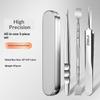 Professional High-Precision Tweezers For Eyebrows Facial Hair And Ingrown Hair Removal For Women And Men Stainless Steel Clip