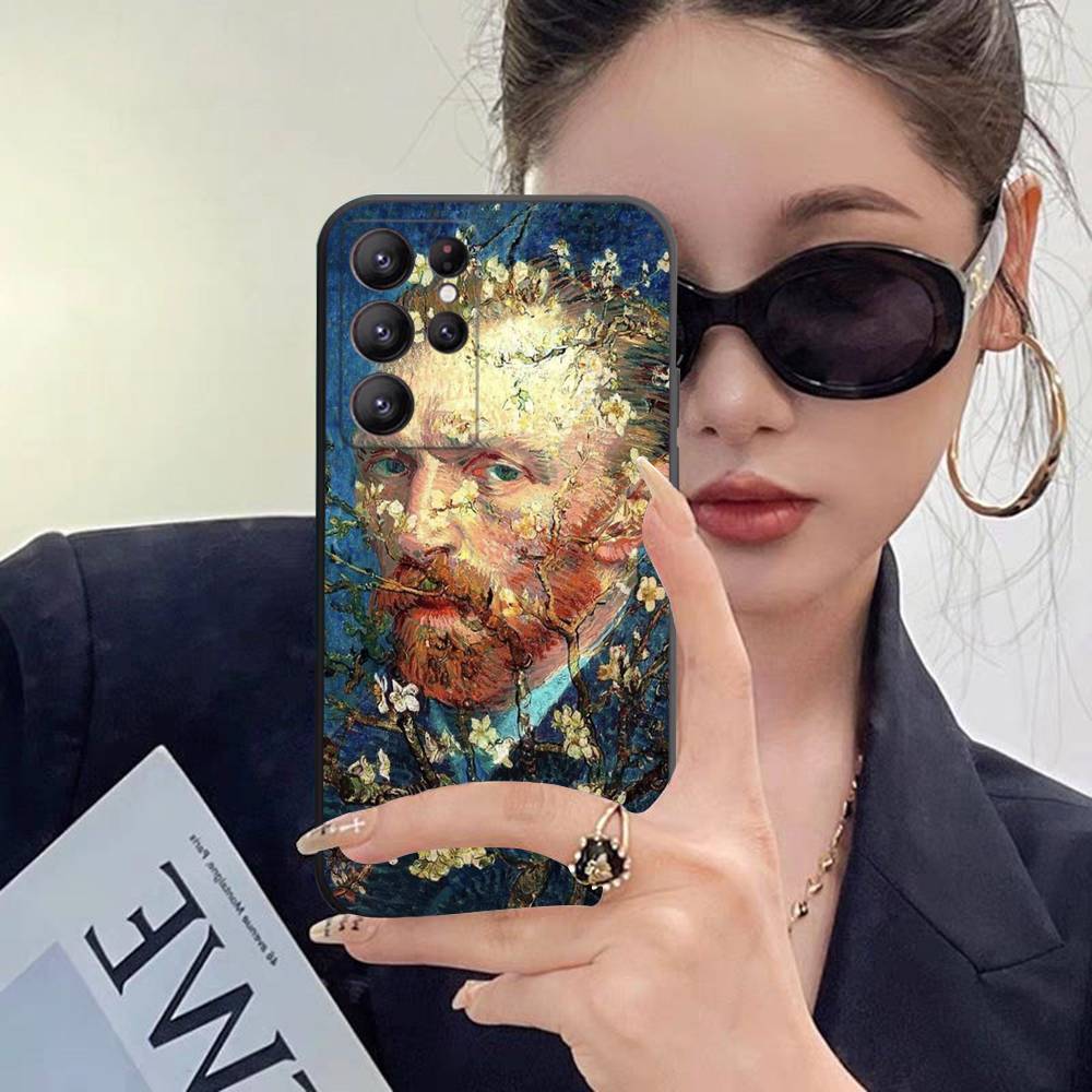 Retro Van Gogh Oil Paint Case For Samsung Galaxy Case S25 S23 S22 S21 S30 S20 S10 Ultra Plus FE TPU Soft Cover