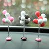 Bunte Luftballons, Autodekorationen, niedliches Mini-Cartoon-Auto, kreative Ornamente, Autozubehör für Mädchen, Armaturenbrett