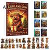 Christmas Tree Wall Bag Decorations 2026 Highland Cow Advent Calendar, 2D Flat Acrylic Unique Ornament Series Ornaments, 24 Days Countdown Gift