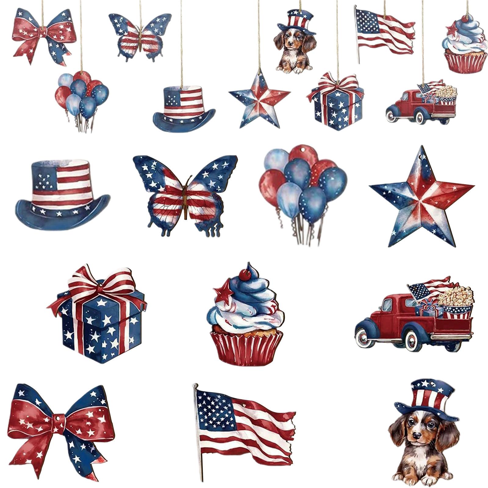 

4th of july decorations patriotic decorations independence day summer tree decorations for home and party display One Size