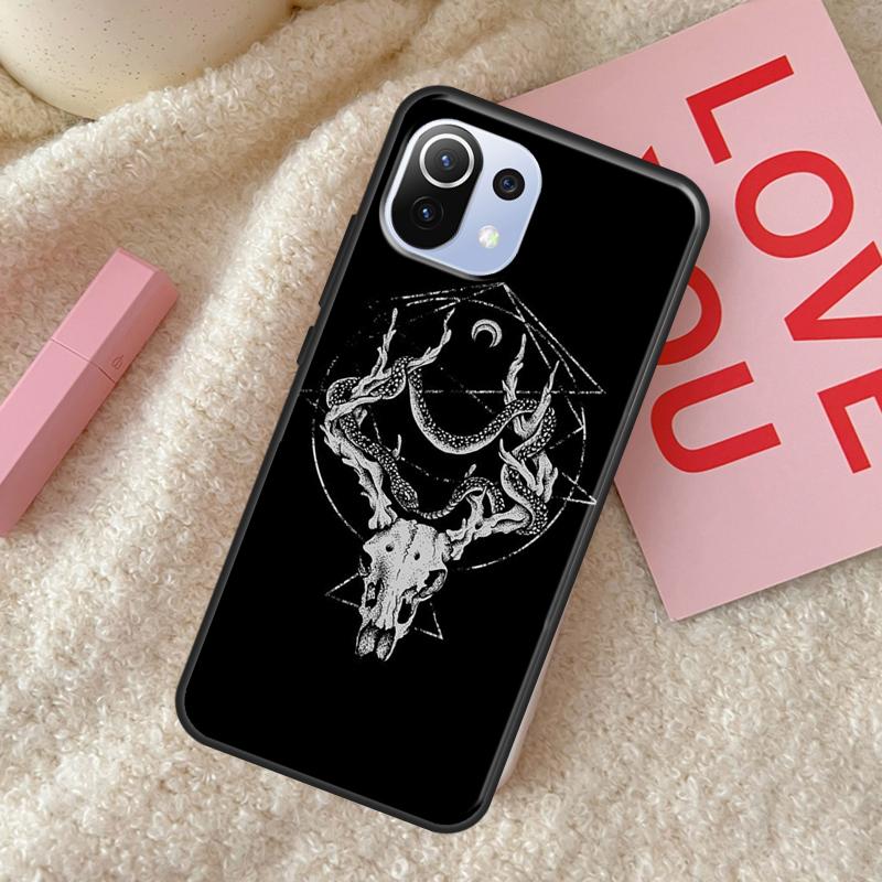 

Сатанинский страшный череп для POCO F3 F1 M3 M4 X3 Pro GT X4 Pro, чехол для телефона Xiaomi Mi 11 Lite 12 11T Pro POCO M4 Pro 5G