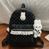 Süße und entzückende Doppelschultertasche für Mädchen, High-School-Look, Leichte Schultasche, Frischer und niedlicher Rucksack