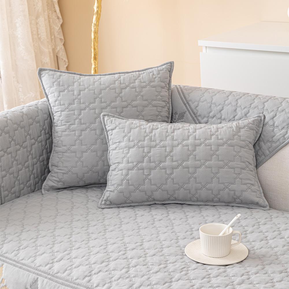 Four Seasons Universal Washed Cotton Cotton Positioning Jacquard Ethnic Style Sofa Cushion Modern Simple Non-Slip Sofa Cushion Towel