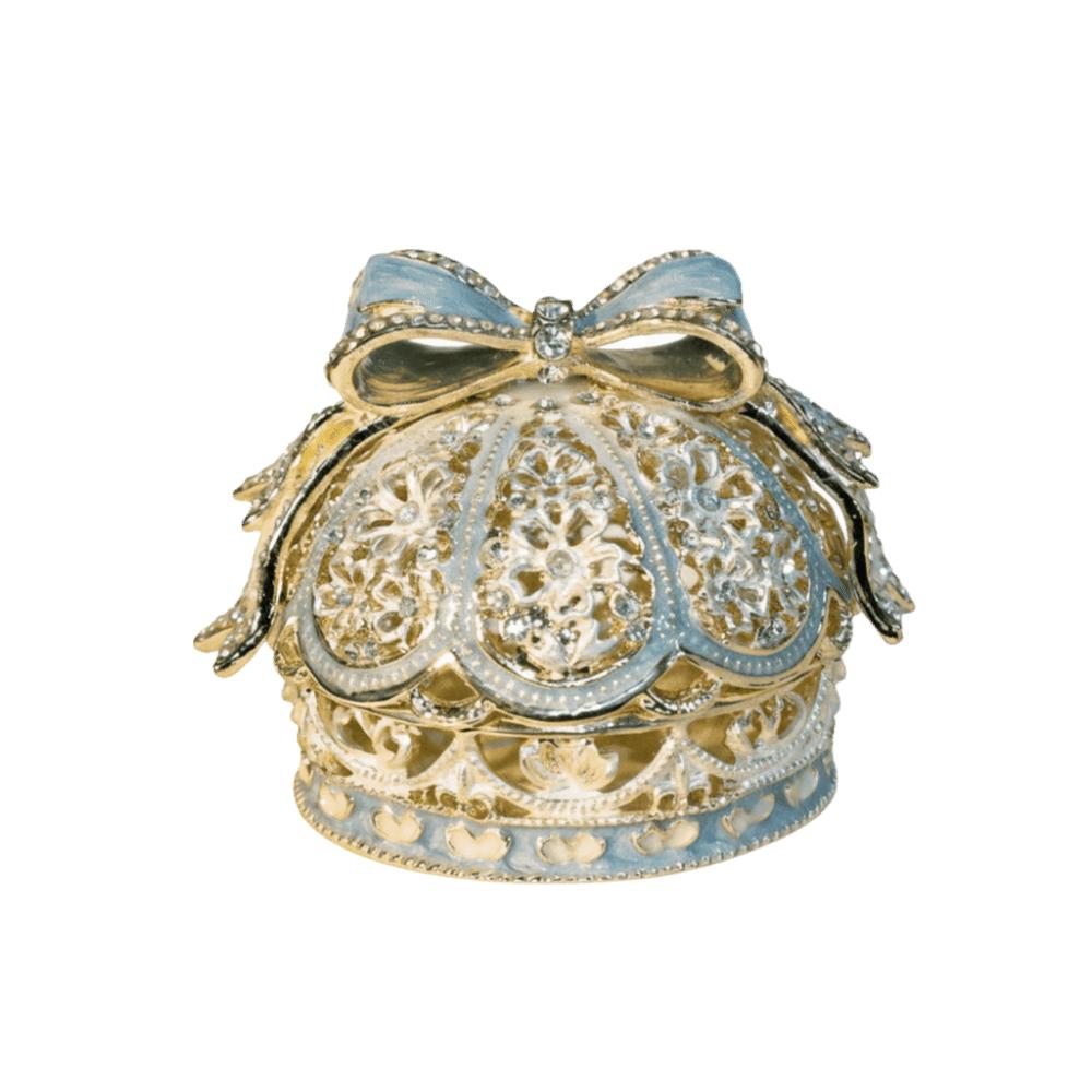 Desktop Design Enamel Color Crown Light Luxury Ring Holder Creative Gift Box Wedding Proposal