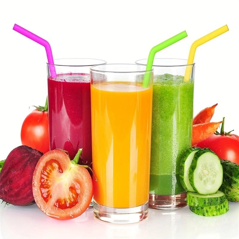 8PCS Silica Gel Drinking Straw Food Grade Straw for Children Recycleable Bent Straw