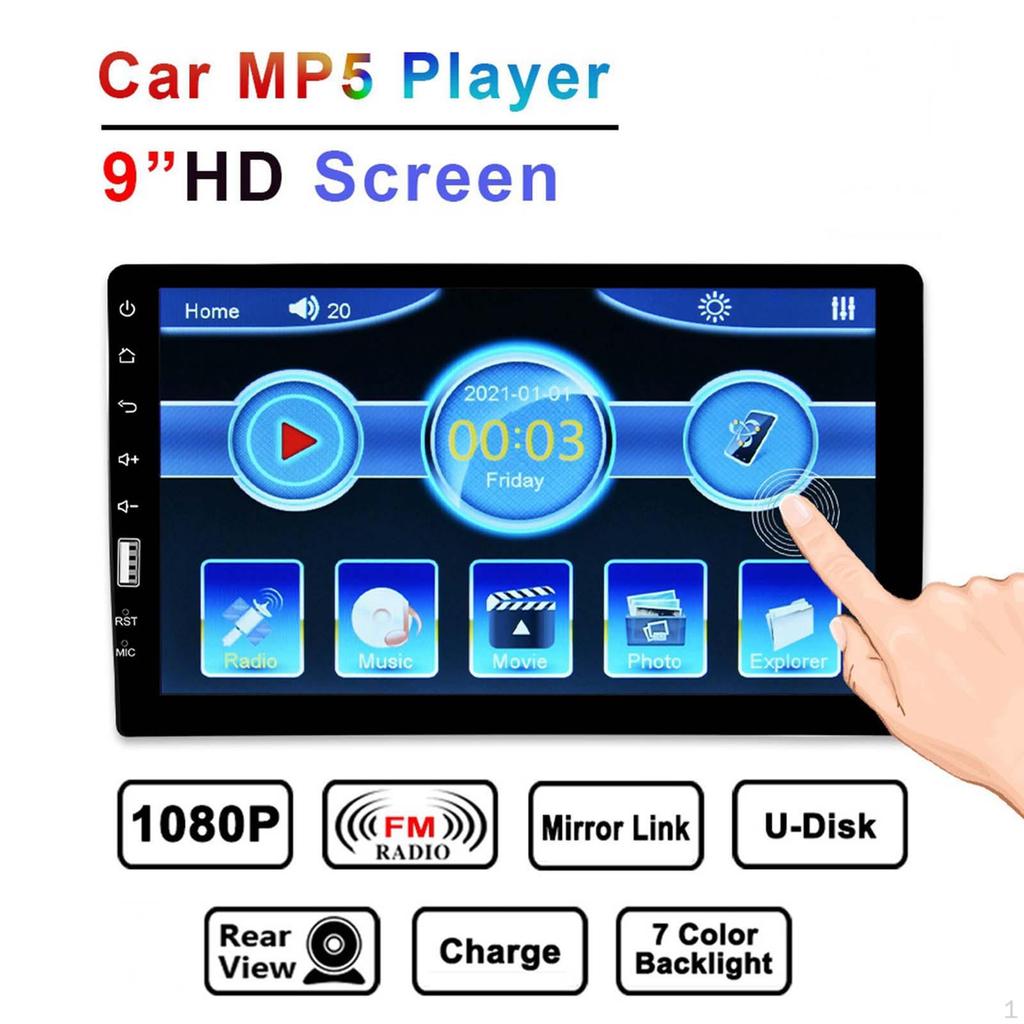 Multimedia Player 9inch Touch Screen Steering Wheel Control Car Stereo Radio for Automobile