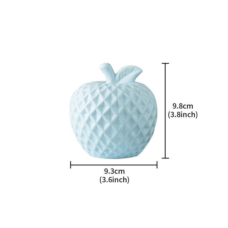Minimalist Simple Desktop Ornament Apple Ceramic Statue Collection Centerpiece Fireplace Desk Cabinet Figurin Decoration Crafts