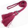 Damesleren riem in Koreaanse stijl met strik en kwastje tailleketting