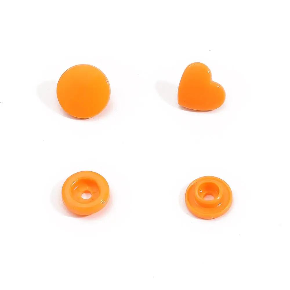 25Set T5 Plastic Heart Shape Snap Buttons12Mm Fasteners Quilt Cover Sheet Button For Scrapbooking Crafts Clothes Clip Accessorie