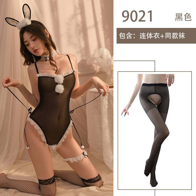 Sexy Transparent Hot Bunny Onesie Pure Desire Free Sex Lingerie Uniform Cosplay