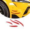 4x Red Front Bumper Canards Diffuser Lip Splitter F For Toyota Supra 19-21