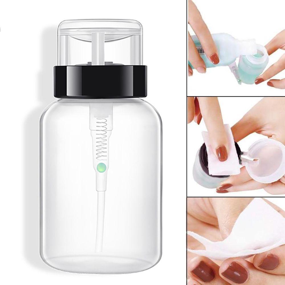 

Pumping Plastic Bottle Dispenser Bottle Nail Removal Bottle Cosmetic Container Refillable Bottle чёрный