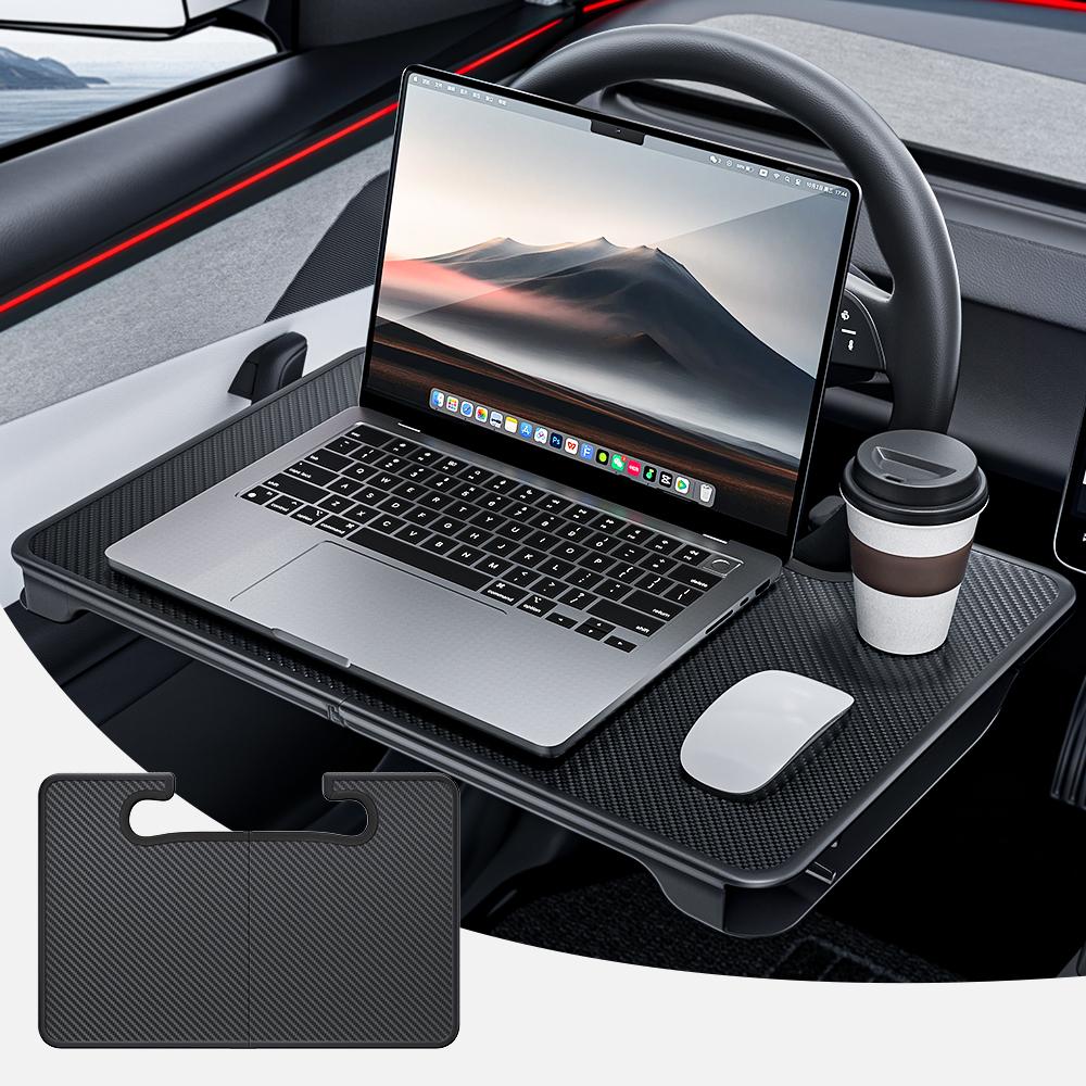 YZ For Tesla Model 3 Y YL Juniper Car Steering Wheel Table Board Foldable Laptop Coffee Tray Board Seat Gap Storage Organizer