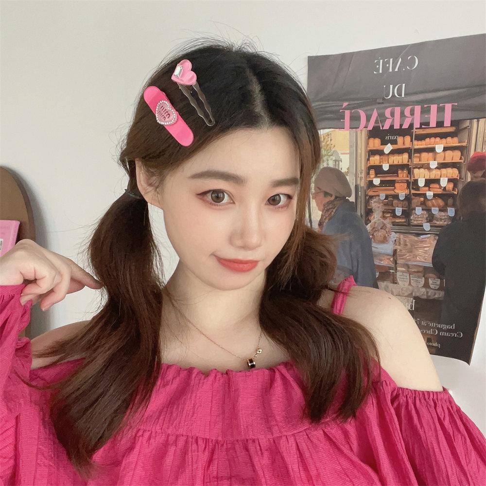 7pcs/set Metal Star Hair Clip for Women Heart Rhinestone Hair Pin Fashion Cute Girl Side Clip