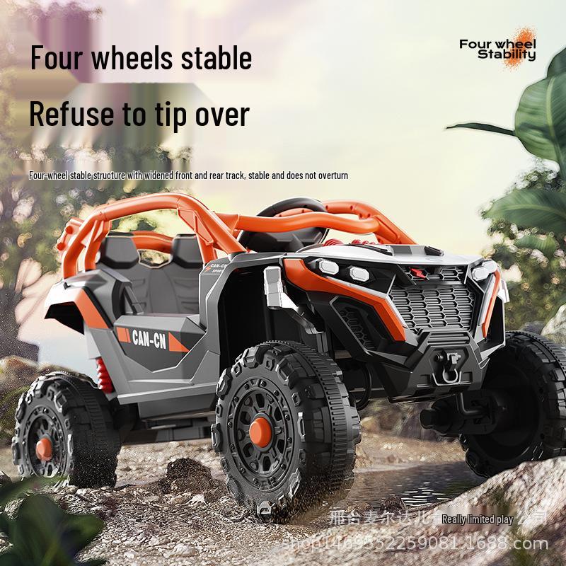 Kids' Two-Seater Electric Off-Road Car with Remote Control