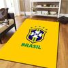 Brazil National Football Team Carpet Rug for Living Room Bedroom Home Sofa Decoration,Kids play Non-slip Floor Mat
