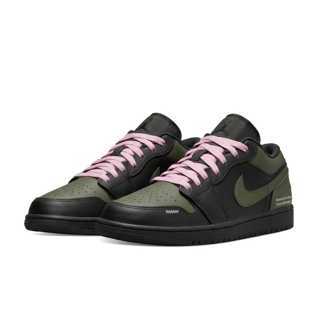 Jordan Air Jordan 1 Slip Resistant, Abrasion Resistant, Lightweight Low Top Vintage Basketball Shoes Unisex 553558-093(Team1878-)