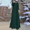 2024 Middle Eastern Muslim Casual Loose Long Robe Dress