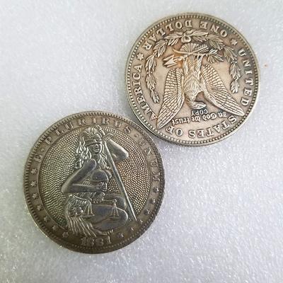 1 PC 1881 Wanderer Moneta Commemorativa Commercio Estero Diametro Moneta 38MM