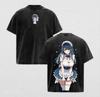 [OSHI NO KO] Hoshino Ai Printed T-shirt For Men Clothing Anime Summer Short Sleeve Tee Shirt Vintage Y2k Washed Cotton Tshirts