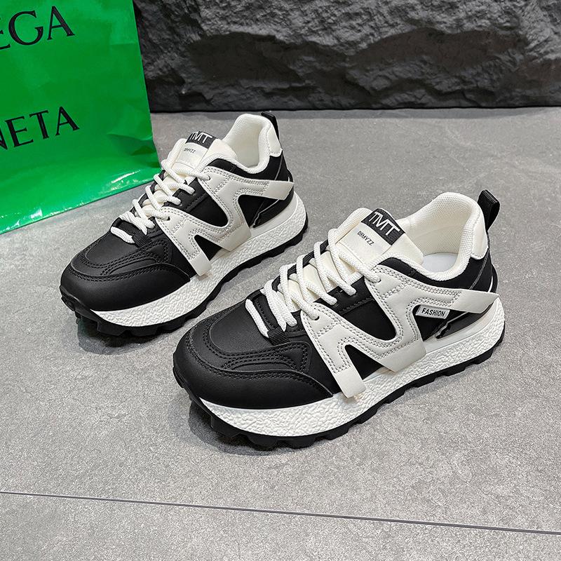 ins Korean version of the new Forrest Gump shoes women's 2025 spring and autumn student sports running shoes casual thick-soled heightening dad shoes