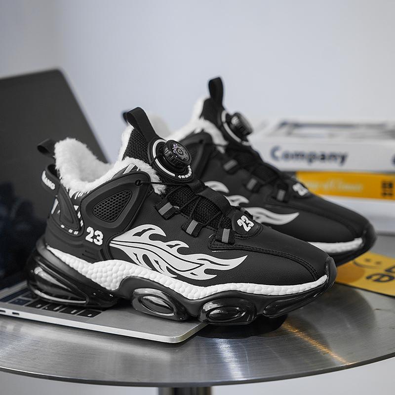 Fashion Men Shoes Winter Fashion Sneaker Height Increasing Thick Sole Anti Slip Basketball Sneakers Wear-resistant Casual Running Shoes