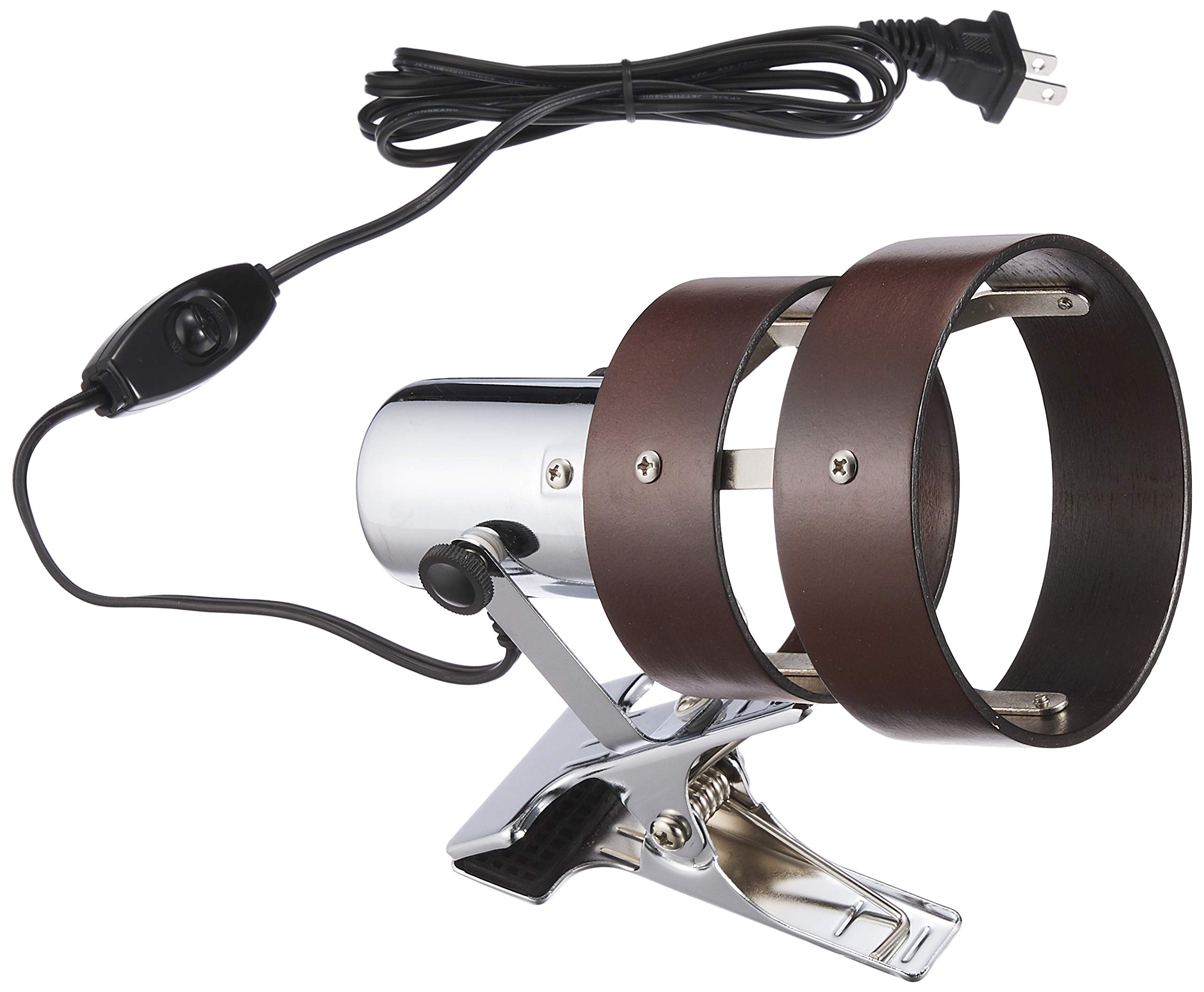 

OHM Clip Light Wooden Frame E26 N1EW Dark Brown LTC-N1EW