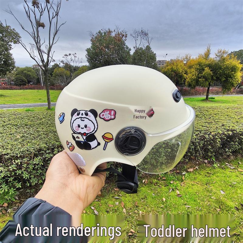 3C Certified Children's Universal Helmet - Four Seasons, Boys & Girls, Electric/Battery Cars, Summer Half Helmet