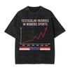 Testicular Injuries In Womens Sports Accessories Washed T Shirts Unisex Women Streetwear Hip Hop TShirts Printed Short Sleeve