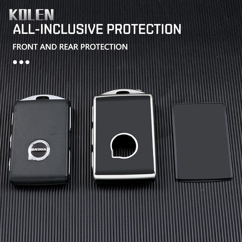 Vzpgl9 TPU Car Remote Key Case Cover Shell For Volvo S60 S90 XC40 XC60 XC90 V60 V90 C40 Polestar 1 Polestar 2 Protector Fob Accessories