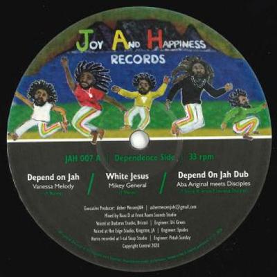 12inch Record VANESSA MELODY - Depend On Jah EP JAH007 Joy And Happine 2020 UK Reggae, Ska & Dub Used