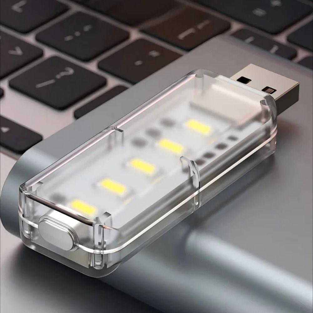 Portable PC USB Night Light 5V Power 3000K/6500K Touch Dimming Light Dimmable Function 10 LEDs Plug In Light Study Lamp