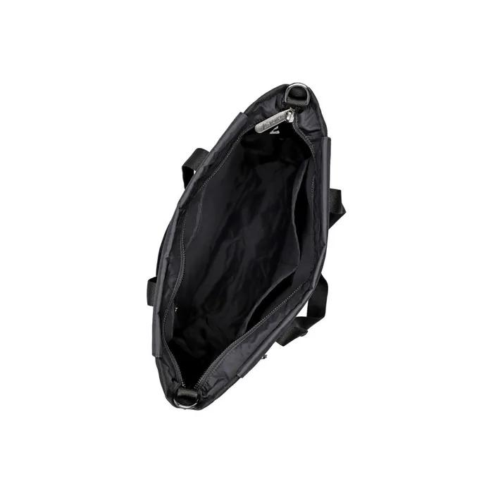 Midnight Black Canvas Convertible N/S Tote Bag [1388.C519]