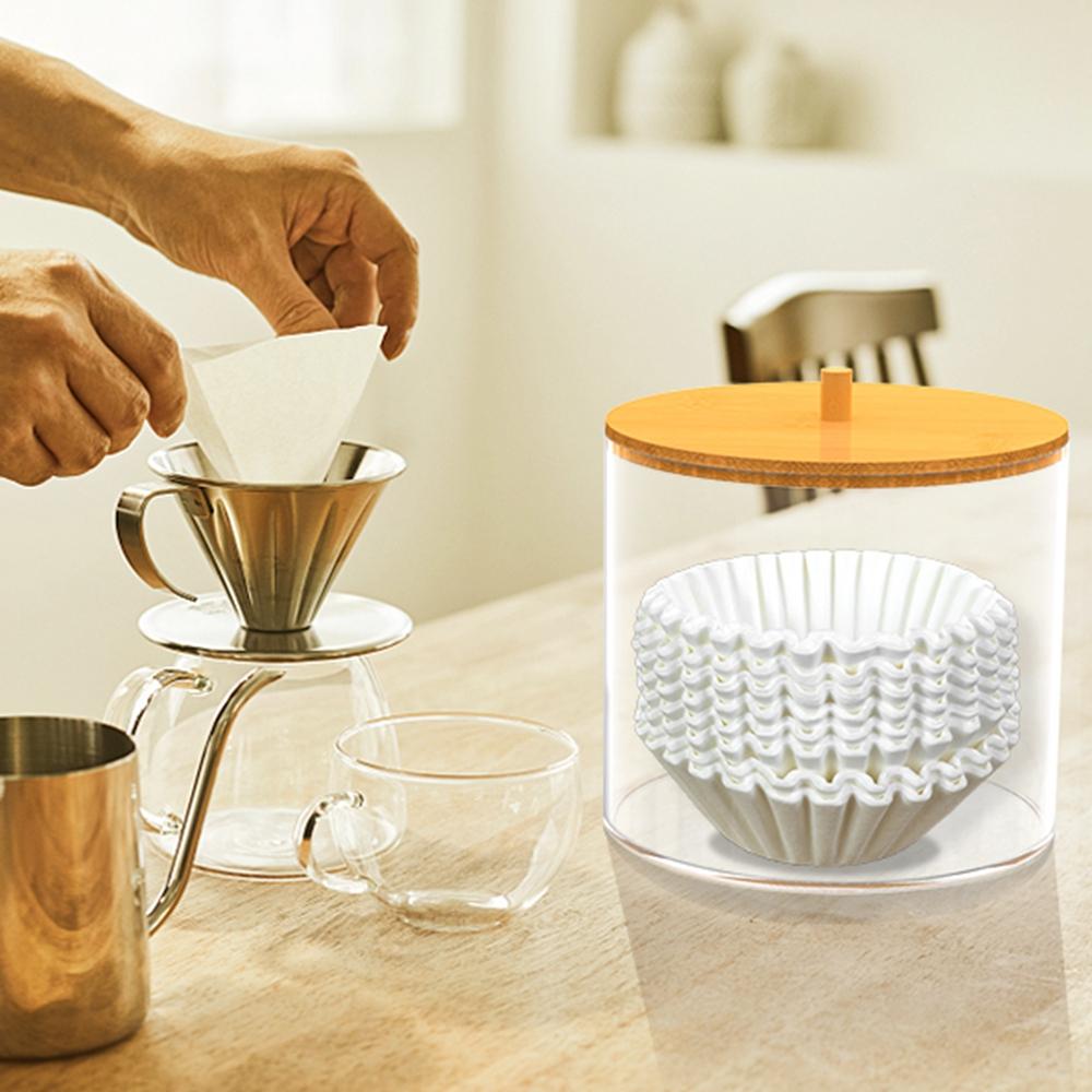 Transparent Coffee Capsule Box with Lid Dustproof Acrylic Storage Box Coffee Pod Holder Kitchen Organizer Capsules Accessories