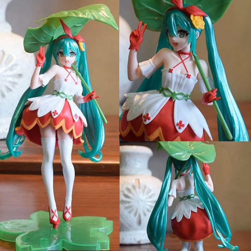 Neue Hatsune Miku Anime Figur Wunderland PVC Modell Action Spielzeug Daumeslinchen Version. Schreibtischdekoration Puppen Ornamente Sammlung Geschenk